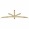 Ekena Millwork Alberta Rough Sawn Timber Gable Bracket, Douglas Fir, 96"W x 28"H x 2"D x 4"F, 7/12 Pitch GBW096X28X0204ALB00RDF - alternate 1